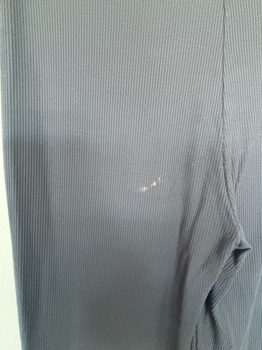 SKIMS Grey Ribbed Wide-Leg Drawstring Lounge Pants - Picture 4 of 4